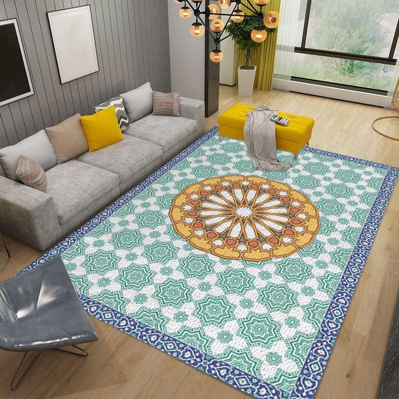 Karpet keset print lorong panjang dapur set 50x120 + 60x40 Anti Slip