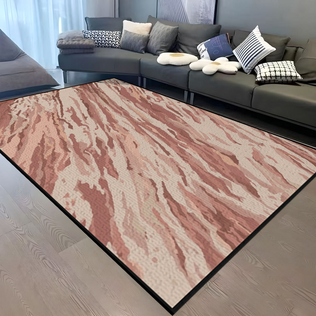 Classic Carpets - Karpet Motif Abstrak Trend Ngonten - Anti Slip | La Vie Abstract | 150 x 200 cm