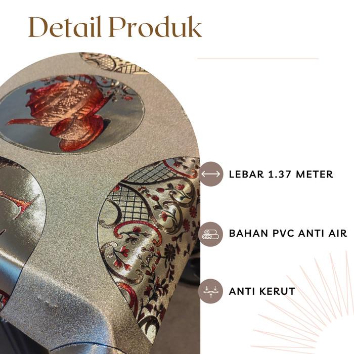 Classic Carpets Giza Karpet Bulat 160 cm Polypropylene Anti-Slip Desain Timeless