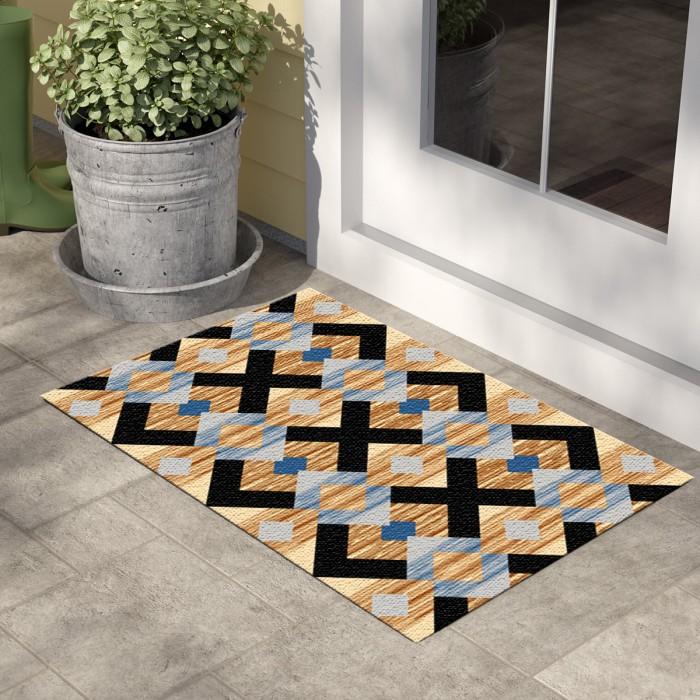 Classic Carpets Giza Karpet Bulat 160 cm Polypropylene Anti-Slip Desain Timeless