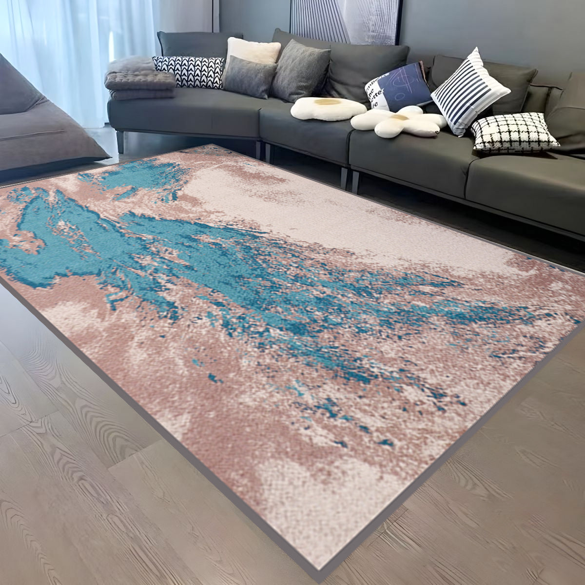 Classic Carpets - Karpet Motif Abstrak Trend Ngonten  - Anti Slip | La Vie Abstract | 150 x 200 cm