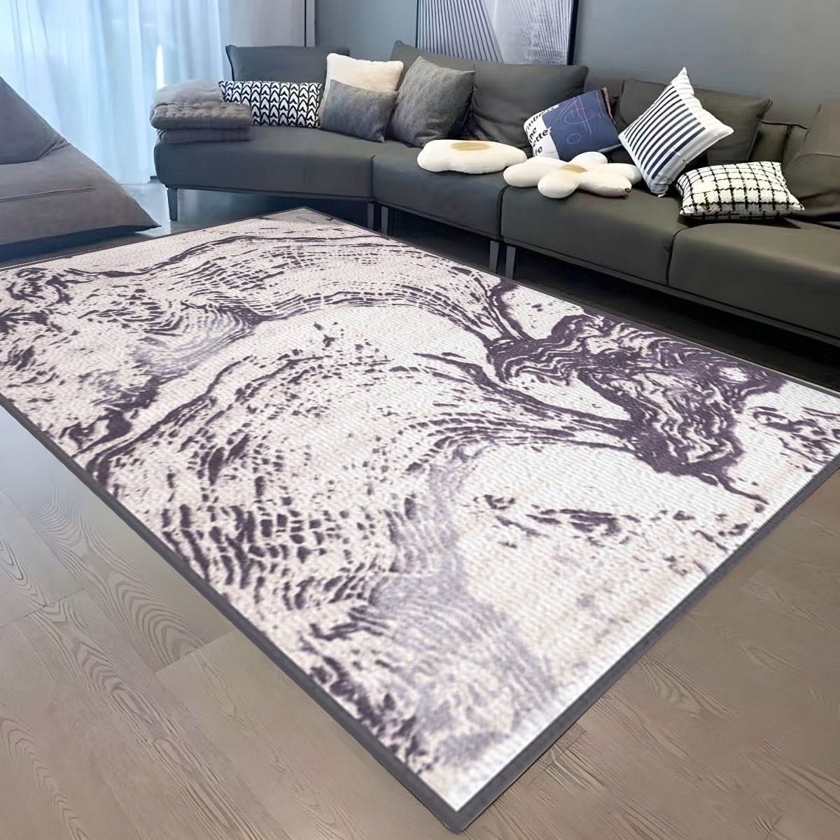 Classic Carpets - Karpet Motif Abstrak Trend Ngonten  - Anti Slip | La Vie Abstract | 150 x 200 cm
